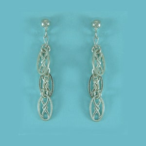 Earrings, silver earrings, silver earrings