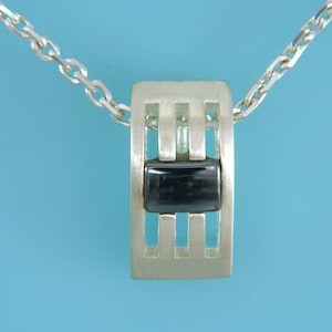 Anhänger Silber, Anhänger mit Kette, Hämatikanhänger mit Kette, Silberanhänger