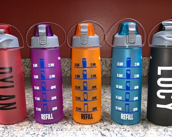 Download Free Water Bottle Tracker Decal Etsy SVG Cut Files