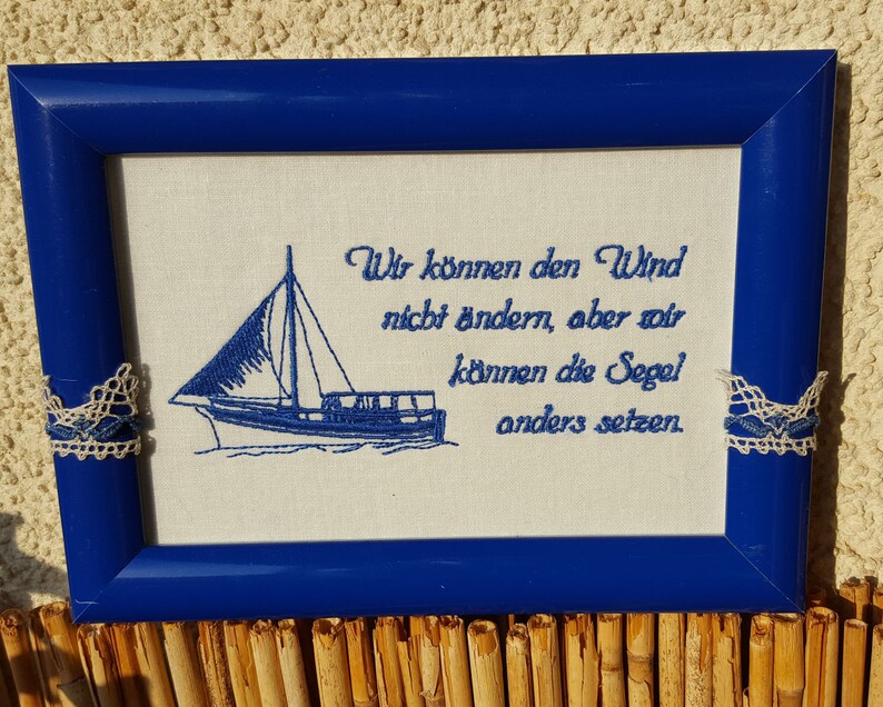 Stickbild mit Spruch Bild 2