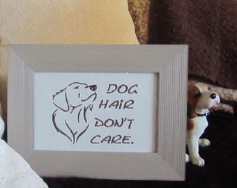 Stickbild mit Spruch für Hundefreunde