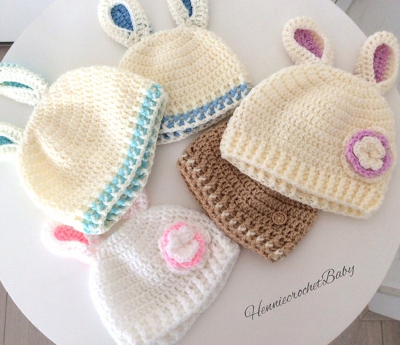 rabbit ears baby hat