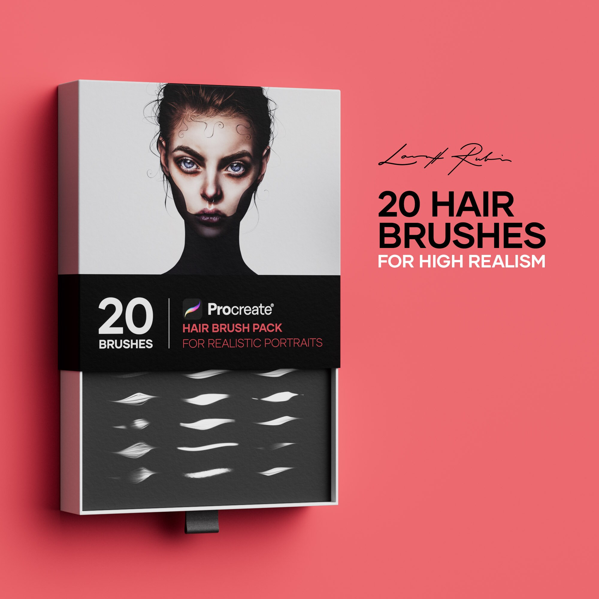 20 Hair Brushes for High Realism