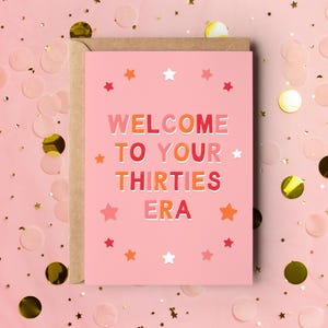 Welcome To Your Thirties Era Birthday Card: 30th Birthday Gift