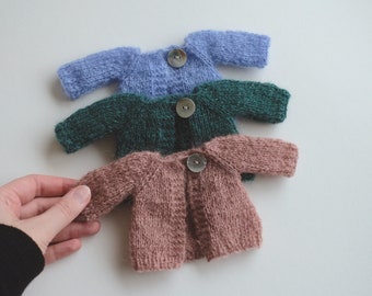 Toy Cardigan, Knitted Toy Clothes, fluffy and soft, Cotton Animal Clothes