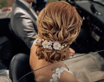 COPRICAPO DA MATRIMONIO corona di fiori accessori per capelli da sposa