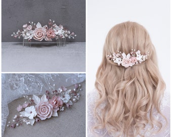 BRAUT HAARSCHMUCK// Blumenkamm für die Braut, Hochzeit Kopfschmuck, Haar-Accessoires