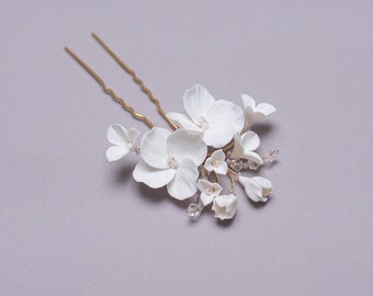 HAAR-ACCESSOIRES HOCHZEIT/ Bridal Hairpin Wedding Hair-Accessories Handmade Floral Jewelry Made in Germany