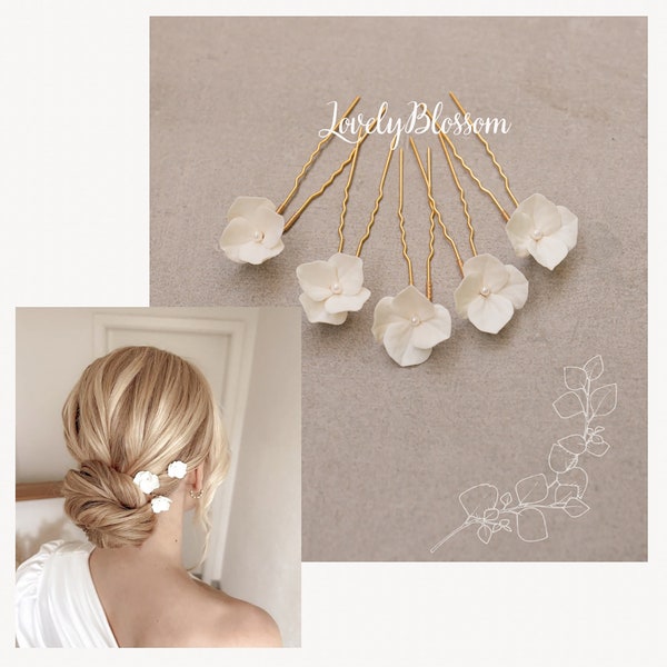 BRIDAL HEADPIECE HYDRANGEAS// Braut Haarschmuck Set  Hortensien Made in Germany