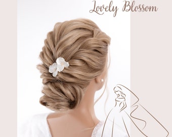 Accesorios para el cabello nupcial con flores conjunto de horquillas boda tocado nupcial arreglo del cabello horquilla nupcial minimalista hecha en Alemania