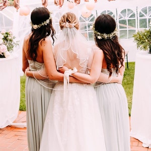 BRIDAL HAIR ACCESSORIES // Bridal hair accessories with ceramic flowers and pearls Made in Germany image 4