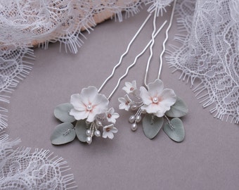 Coiffes de mariée casque de mariage épingle à cheveux de mariée bijoux floraux fabriqués en Allemagne