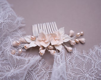 BRIDAL HYDRANGEAS HAIRCOMB Wedding Hair Accessories