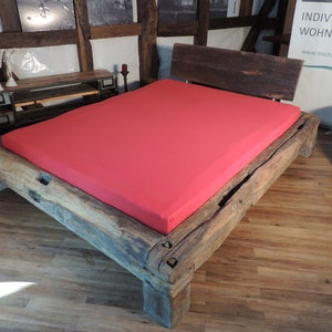 Bed 1.60 m made of historic half-timbered beams