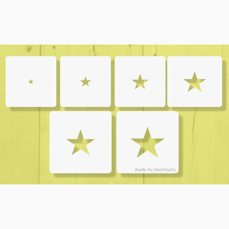 STAR Stencil 6Pack Reusable image 1