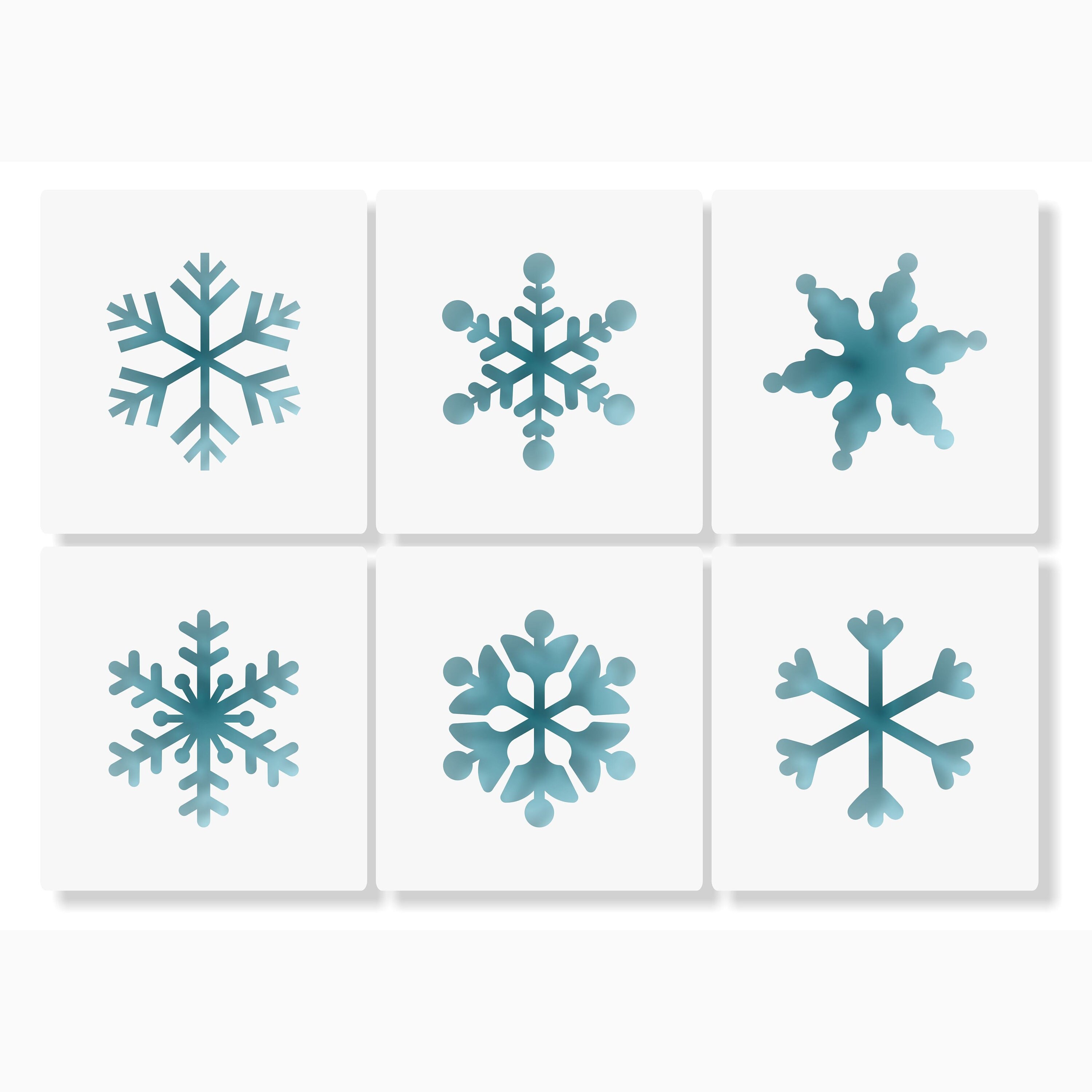 Snowflake Stencil 6pack 
