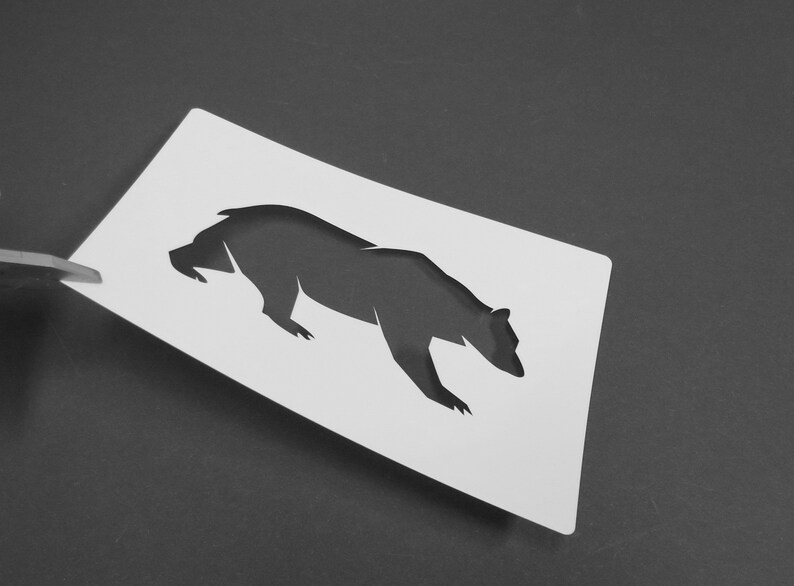 BÄR Schablone 3Pack Motiv Breite 5 /10/ 15 cm | Etsy