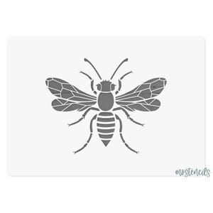 Bee Stencil Reusable motif size 5.51&quot;x7.08&quot;  14X18cm