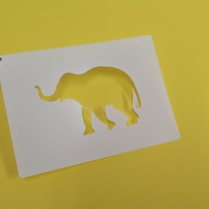 Giraffe Elephant Lion Meerkat A5 Stencil 4Pack Reusable image 4