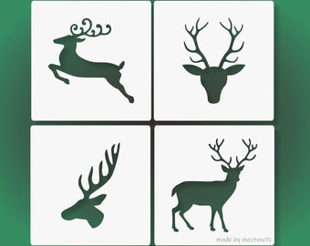 Deer Stencil 4Pack Reusable