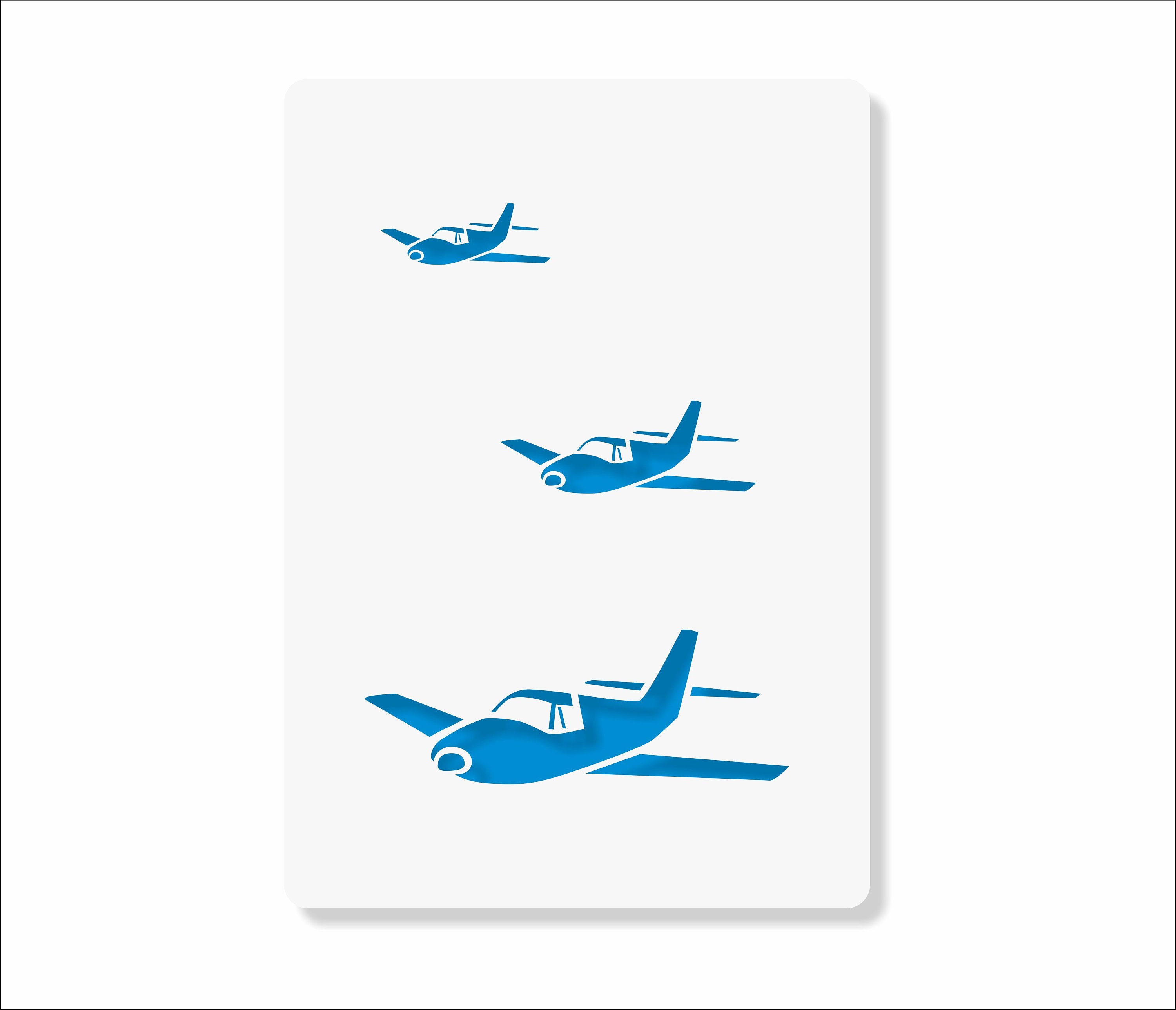 Flugzeug Schablone A4 Motiv Breite 6 9 15 cm | Etsy