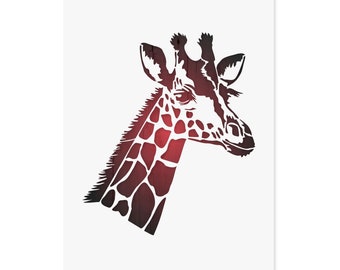 Giraffe Stencil Reusable