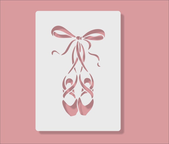 Ballet Shoes Stencil Etsy