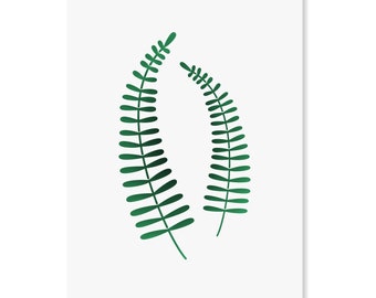 Fern Leaf Stencil Reusable