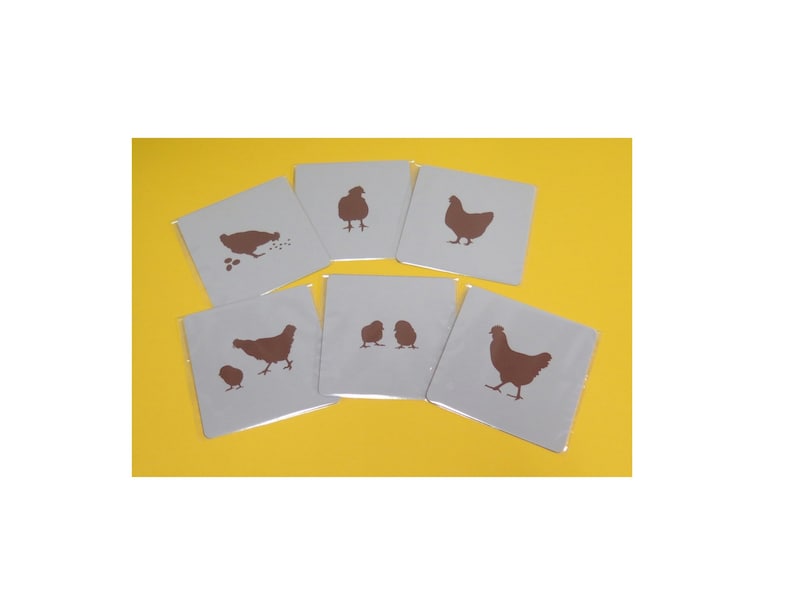 Chicken Stencil 6Pack Reusable image 9