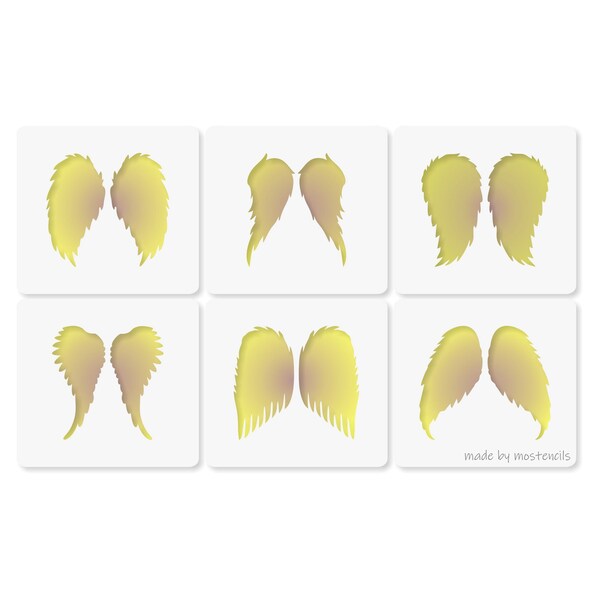 Pochoir Ailes d'Ange 6Pack Réutilisable