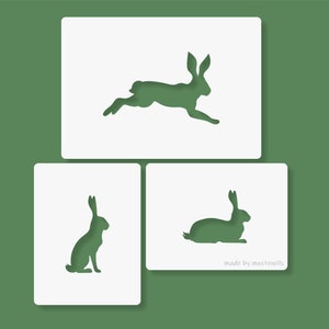 Rabbit Bunny Stencil 3Pack Reusable