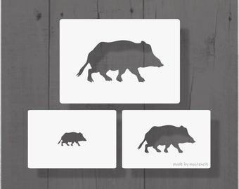 WILDSCHWEIN Schablone 3Pack wiederverwendbar