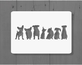 Dog Group Stencil Reusable