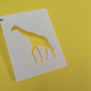 Giraffe Elefant Löwe Erdmännchen A5 Schablone 4Pack wiederverwendbar Bild 3