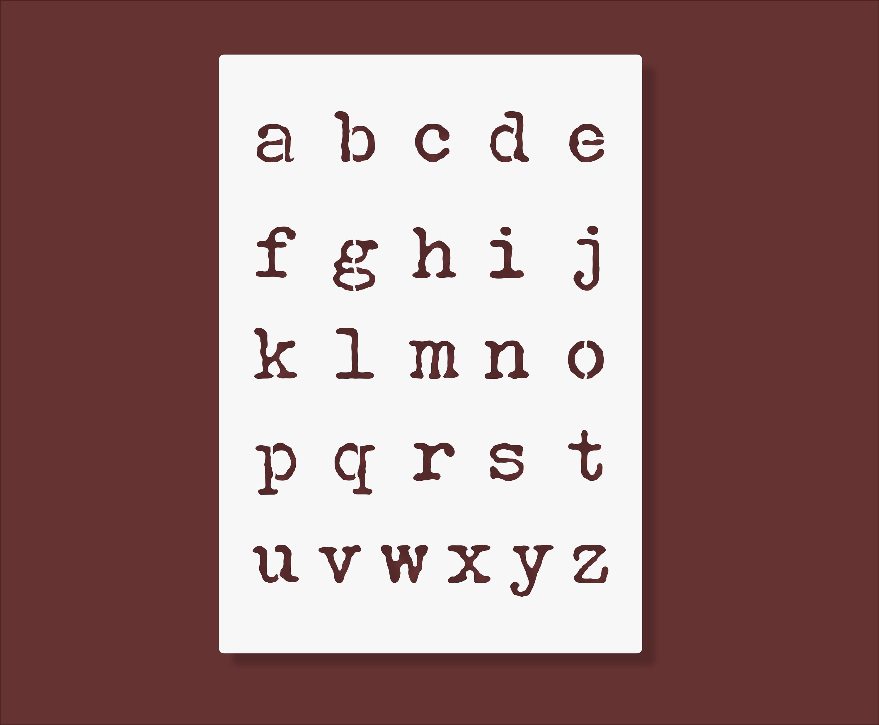 5cm selbst klebende Alphabet dekorative Plastik buchstaben A-Z, um