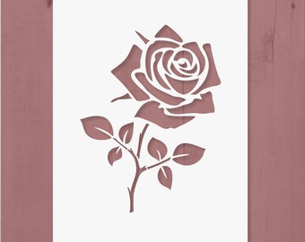 Rose Schablone wiederverwendbar