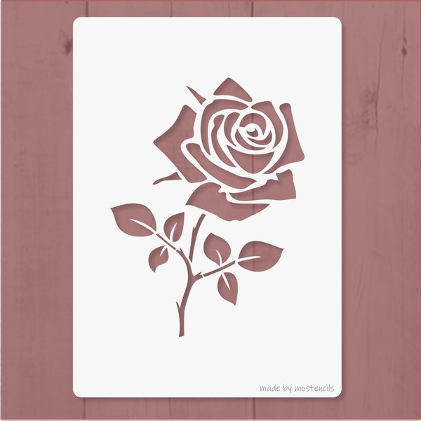 Rose Stencil Reusable