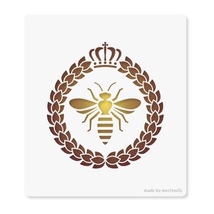 Queen Bee no03 Stencil Reusable image 1