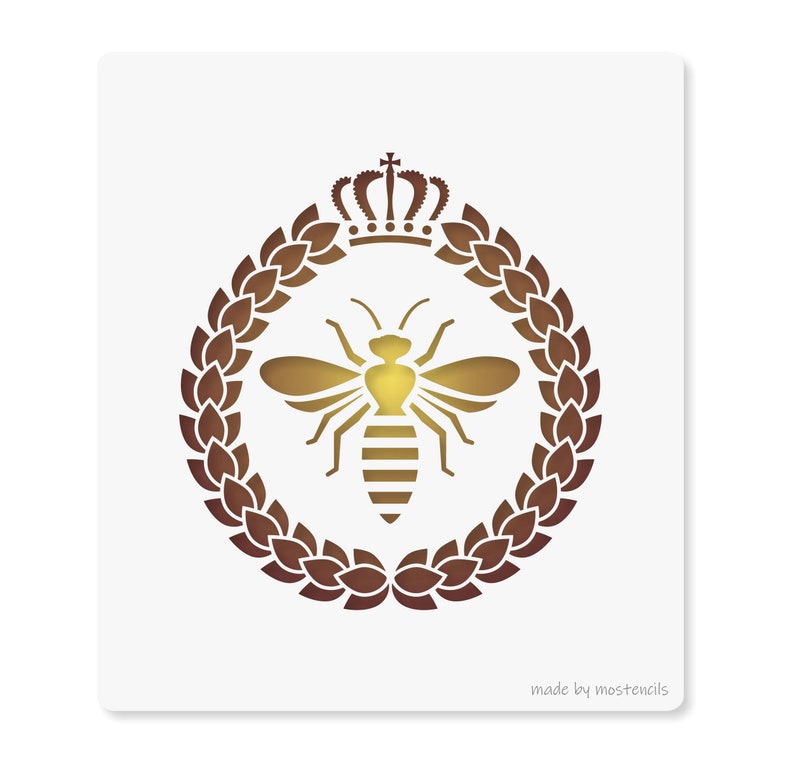 Queen Bee no03 Stencil Reusable image 1