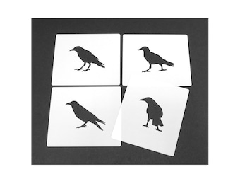 Corvids Four Stencils Reusable