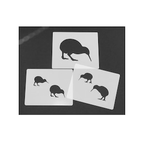 Kiwi Bird pack of three stencils reusable