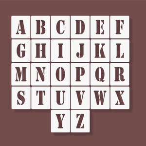 Large Alphabet Stencil Set