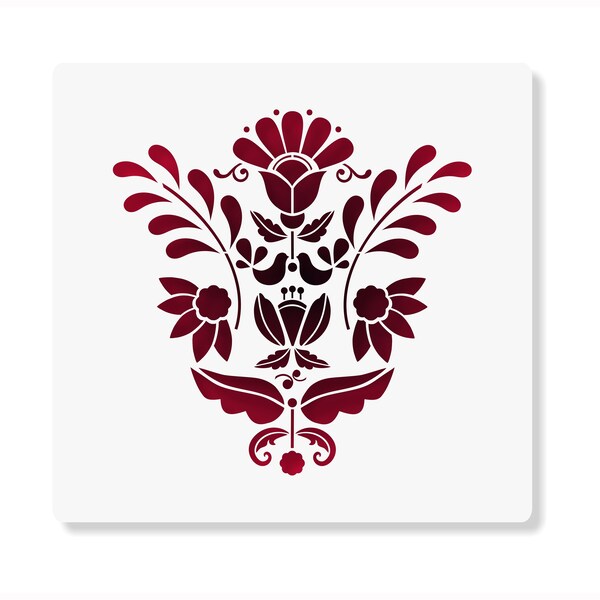 Folk Art Stencils Etsy