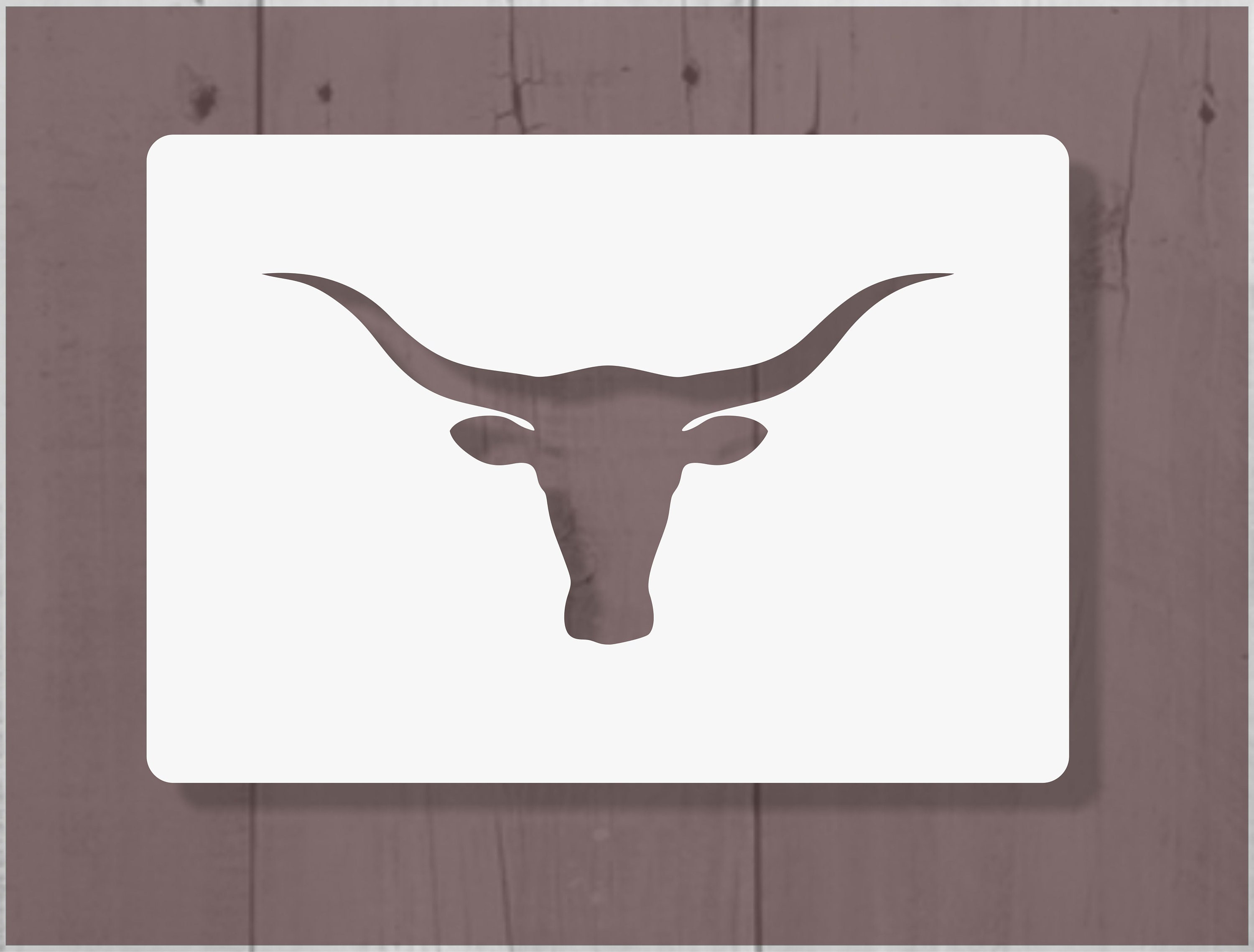 Longhorns stencil Etsy