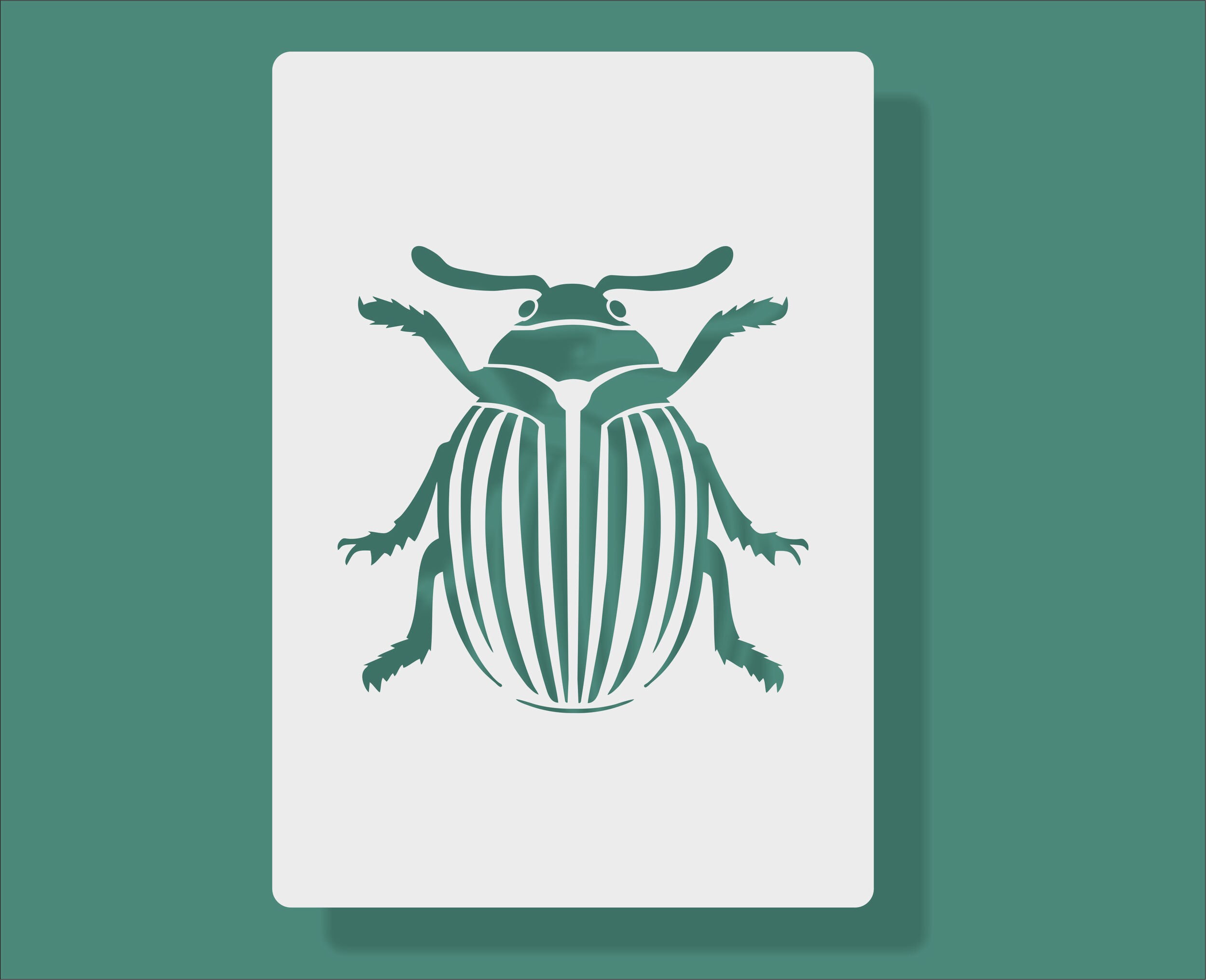 Beetle Insect Stencil DIN A4 / motif size 16 x 16 cm Etsy
