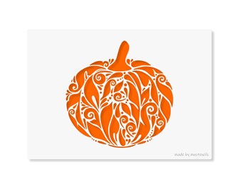 Pumpkin Decor Stencil Reusable