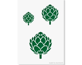 Artichoke Stencil A4 Reusable