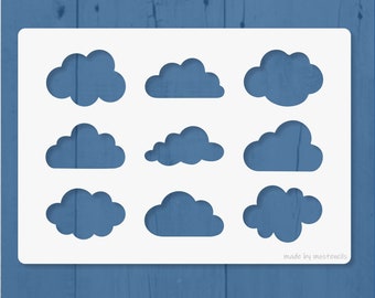 Cloud Reusable Stencil Reusable