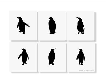 Pinguin Schablone 6Pack wiederverwendbar