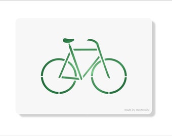 Bicycle no01 Stencil Reusable